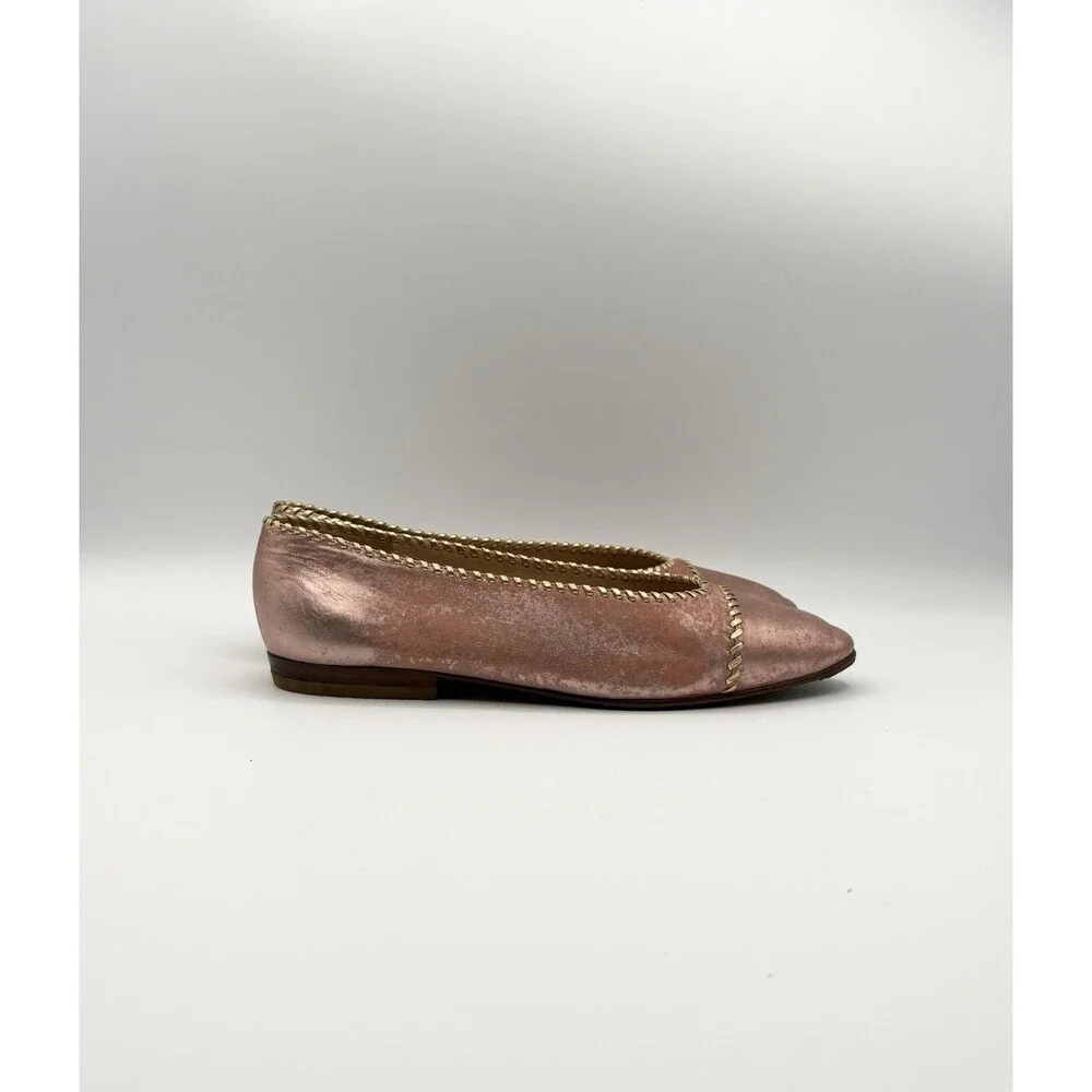 CHANEL pink metallic
